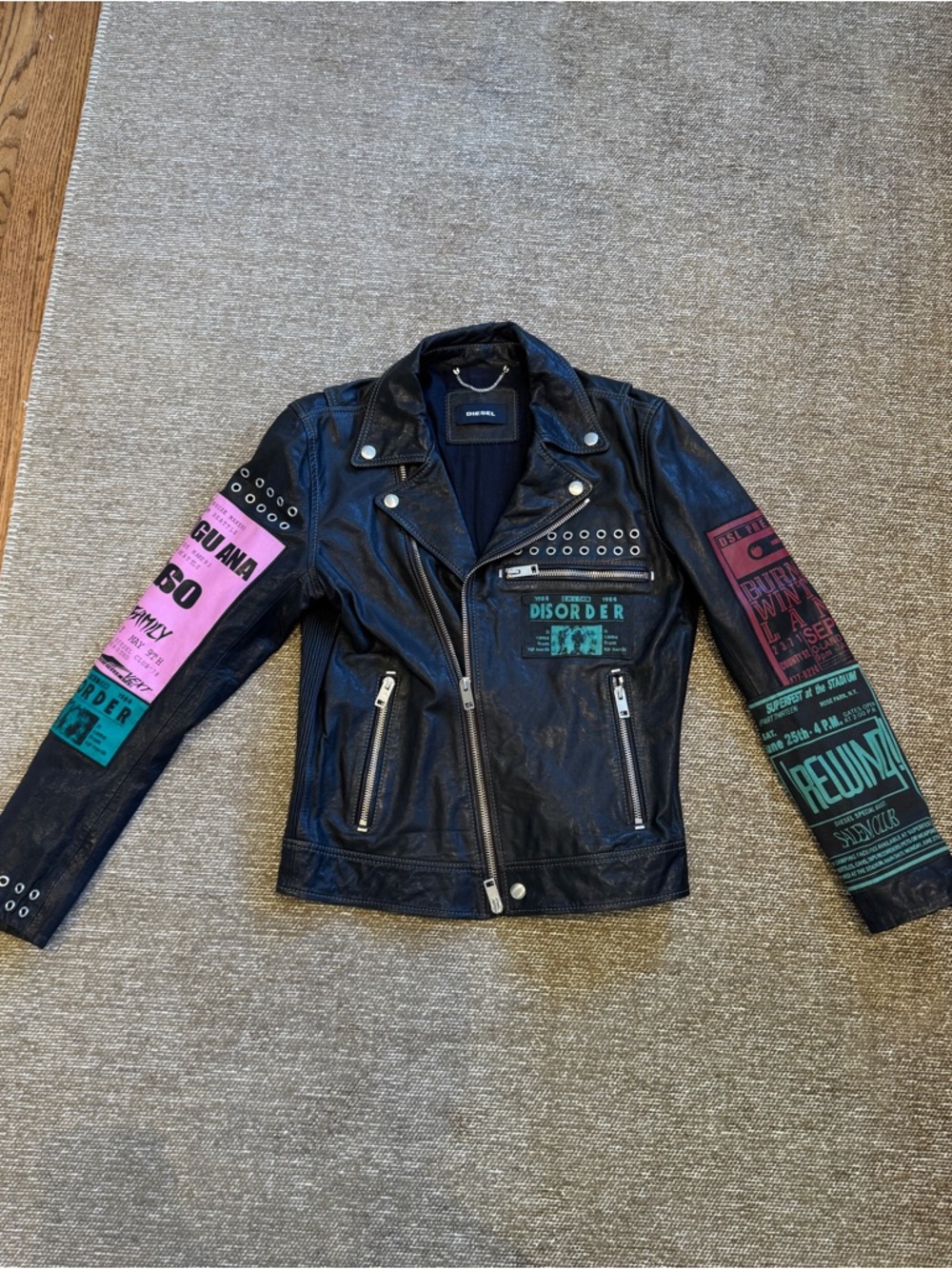 Diesel Diesel L-Hater-Ed Leather Jacket - Picture 2 of 4